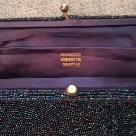 Vintage Gimbel's beaded small clutch - Picture 2 of 3